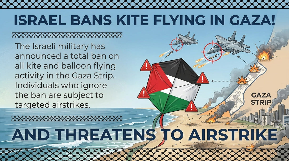 Israel's Ban: Airstrikes for Children Flying Kites in Gaza