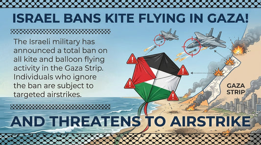 Israel's Ban: Airstrikes for Children Flying Kites in Gaza