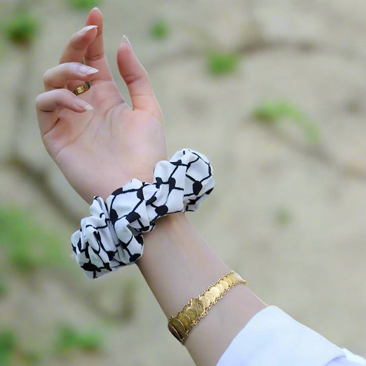 Palestine Keffiyeh Hair Scrunchie