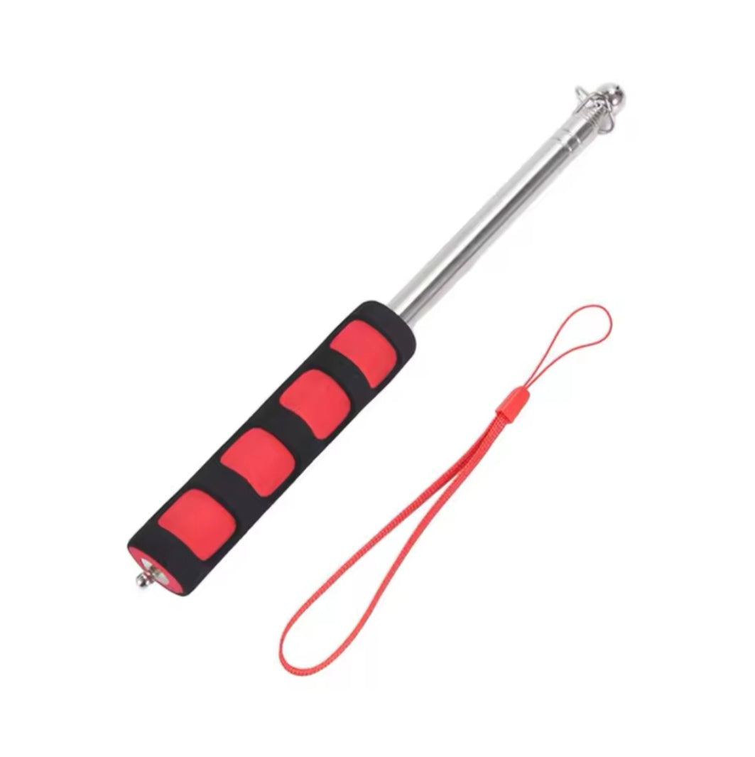 2M Telescopic Flagpole – Portable with Black Sponge Handle